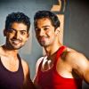 Gurmeet & Abhinav on the sets of Geet