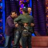 Akshay and John promote film Desi Boyz on the sets of Bigg Boss Season 5 with Salman and Sanjay
