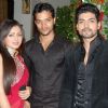 Gurmeet Choudhary : Drashti and Gurmeet with crew member Abhishek of Geet