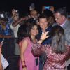 Hollywood actors Tom Cruise poses for a photo before a special screening of their upcoming film Mission Impossible at IMAX Wadala. .