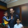Sudhanshu Pandey with their two kids celebrated their Wedding Anniversary at Bistro Grill in Mumbai