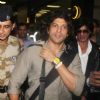 Farhan Akhtar snapped at Mumbai International Airport