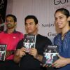 Aamir Khan and badminton ace Saina Nehwal at launch of 'PULLELA GOPICHAND'Book in Mumbai