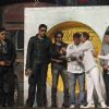 Abhishek, Neil Nitin and Bobby with Director Abbas-Mustan at Music launch of film 'Players' at Juhu