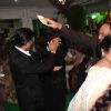 Sha Rukh Khan enjoying Dilip Kumar's 89th Birthday Party