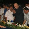 Prem Chopra and Raza Murad pays respect at Dev Anand's prayer meet