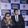 Bappi Lahiri with son Bappa at Big Star Entertainment Awards at Bhavans Ground in Andheri, Mumbai