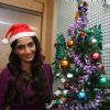 Sonam Kapoor celebrating Christmas and posing with Christmas theme