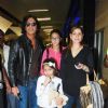 Chunky Pandey with his family snapped at Airport returns from their vacation