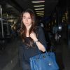 Karisma Kapur snapped at Airport returns from their vacation