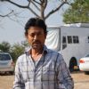 Irrfan Khan on the set of "Pranam Walekum" in Mumbai