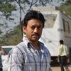 Irrfan Khan on the set of "Pranam Walekum" in Mumbai