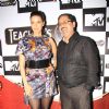 Neha Dupia with Harish Moolchandani, CEO of Beam India at the launch of Teacher's CAN DO