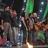 Abhay Deol, Farhan Akhtar with Shankar Ehsan Loy at police show Umang