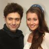 Shiney Ahuja and Julia in New Delhi to promote their film "Ghost"