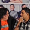 Sajid Khan & Akshay Kumar at First look launch of 'Housefull 2'