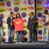 Shilpa Shetty at the launch of Ultratech cement jersey for Rajasthan Royals
