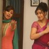 Debina Bonnerjee and Shilpa Shinde in Chidiya Ghar, as Mayuri and Koel Narayan.