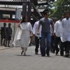 Salman Khan and Arpita Khan at Mona Kapoor's funeral at Pawan Hans