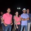 Shreyas Talpade, Shazahn Padmsee and Ritesh Deshmukh at air baloon music promotion of Housefull 2