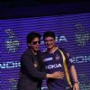 Shahrukh Khan unveils KKR-Nokia campaign for IPL at Hotel Taj Lands End in Mumbai