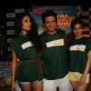 Ritesh Deshmukh, Sarah Jane Dias & Neha Sharma at the first look launch of film Kyaa Super Kool Hain Hum