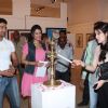 Payal Rohtagi at Vishwa Sahni's art exhibition in Jehangir Art gallery. .