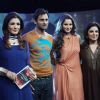 Sania Mirza, Shoaib Akhtar, Farah Khan & Raveena Tandon at the shoot of Issi Ka Naam Zindagi