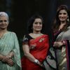 Waheeda Rehman, Raveena Tandon and Asha Parekh on the sets of Isi Ka Naam Zindagi