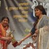 Madhuri Dixit and Lata Mangeshkar at Dinanath Mangeshkar Awards