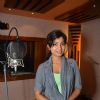 Shreya Ghoshal at Teen Kaniya song recording at Kailasha recording studio