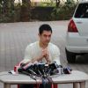 Aamir Khan holds press meet regarding his TV show Satyamev Jayate at his house on sunday