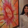 Manisha Kelkar promoting upcoming film BANDOOK at a Painting Exhibition