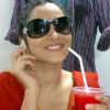 Ankita Lokhande Having A Cold Drink