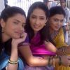 Prarthana Behere : Ankita Lokhande, Priya Marathe and Prarthana Behere During Shooting For Pavitra Rishta