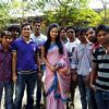 Ankita Lokhande With Fans On Pavitra Rishta Set