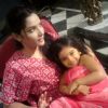 Ankita Lokhande With A Child Artist On The Set Of Pavitra Rishta