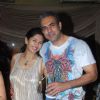 Deepti Bhatnagar with husband at Mika Singh's Birthday Bash organised by Kiran Bawa