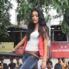 Actress-model Sarah Jane Dias was spotted while promoting her upcoming adult comedy film Kyaa Super Kool Hain Hum on the streets of Mumbai. .