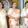 Bollywood singer Lata Mangeshkar with her sisters Meena Mangeshkar and Usha Mangeshkar at Goa Portuguesa, Andheri. .