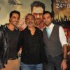 Arjun Rampal, Prakash Jha and Abhay Deol at Unveiling of forthcoming film Chakravyuh