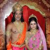 Gagan Malik and Neha Sargam as Ram and Sita on Zee TV's Sabke Jeevan Ka Aadhar - Ramayan