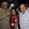 Javed Akhtar, Ila Arun and Anupam Kher at attended the prayer meet for Shri.AK Hangal