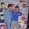 Bollywood actor Ranbir Kapoor and UTV CEO, Siddharth Roy Kapoor at the launch of the interactive application for the upcoming film 'Barfi!' on YouTube at Malad in Mumbai. .