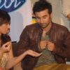 Bollywood actor Ranbir Kapoor with south actress Ileana D'Cruz promote Barfi on the sets of Indian Idol at Filmcity in Mumbai. .