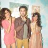 Bollywood actor Ranbir Kapoor with bollywood actress Priyanka Chopra and south actress Ileana D'Cruz promote Barfi on the sets of Indian Idol at Filmcity in Mumbai. .