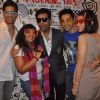 Bollywood celebrities Alia Bhatt, Varun Dhawan, Sidharth Malhotra, and Karan Johar with RJ Malishka at Red FM and Radio Mirchi for Student Of The Year radio promotions. .