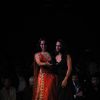Sonakshi Sinha with Jyotsna Tiwari at her bridal collection at Aamby Valley Fashion Week 2012