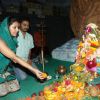 Bhumika Chawla with husband Bharat Thakur at Ganesh Chaturthi Festival