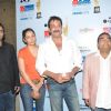 Bollywood actors Sanjay Dutt, Manyata Dutt and Dr Mukesh Batraat Dr Batra's Positive Health Awards 2012 at NCPA Auditorium in Mumbai (Photo: IANS/Sanjay)